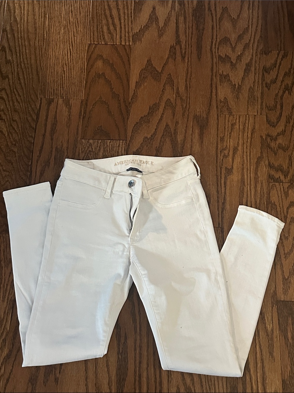 American Eagle White Women's Skinny Jeans - jeggings